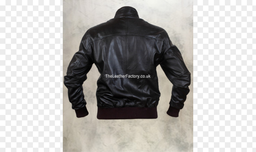 Ribbed Leather Jacket PNG