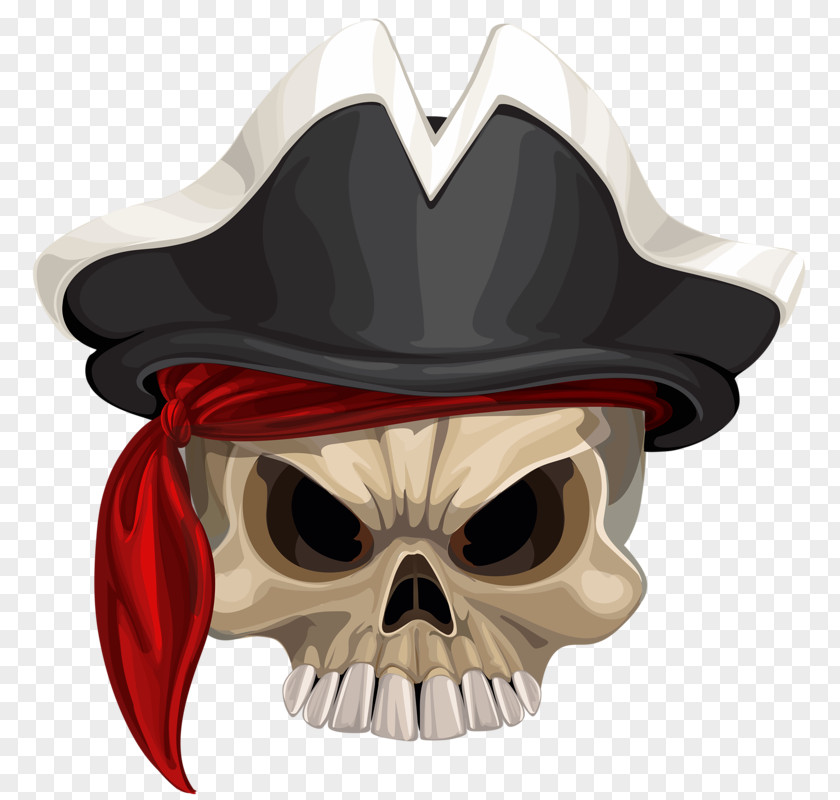 The Scary Skeleton Piracy Designer Hat PNG
