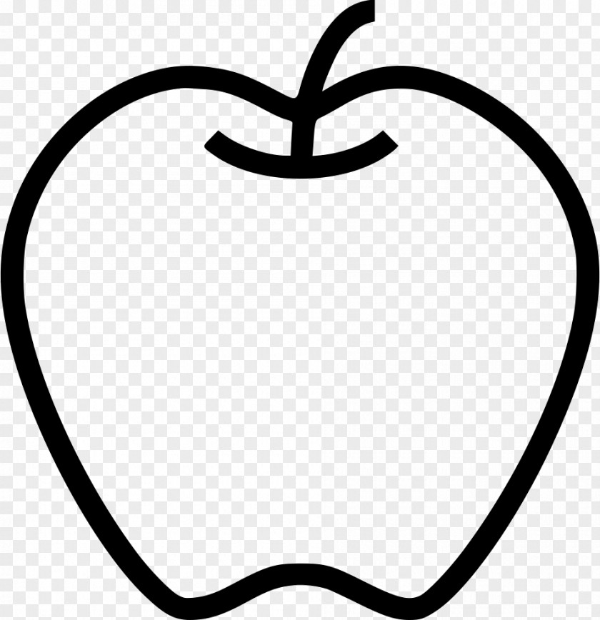 Apple Icon Transparent Clip Art Line PNG
