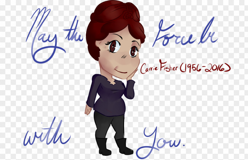 Carrie Fisher Character Fiction Animated Cartoon Font PNG