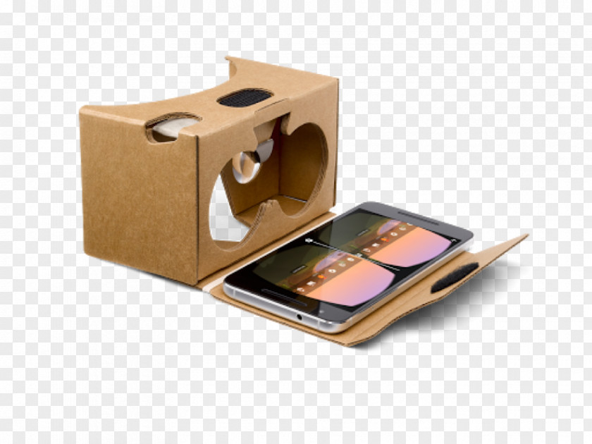 Google Cardboard Virtual Reality Headset Mobile Phones PNG