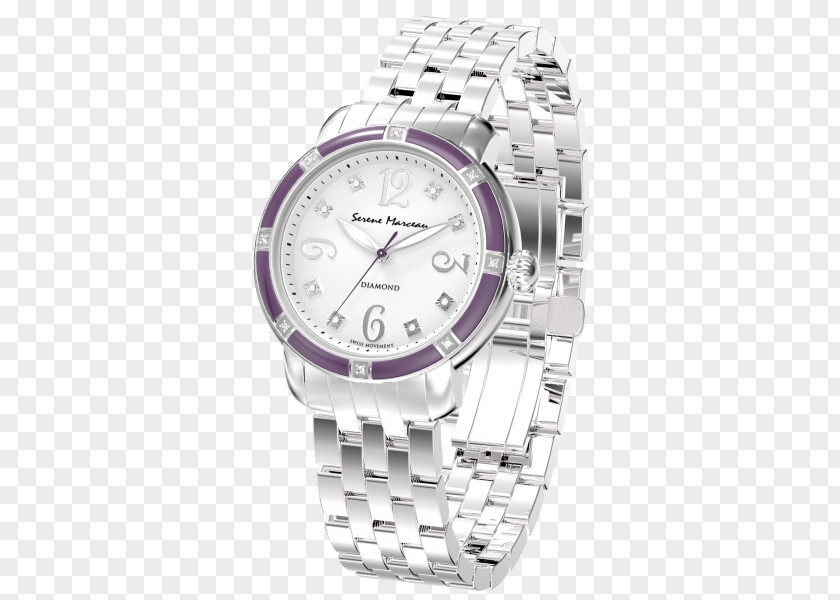 Watch Strap Diamond Silver PNG