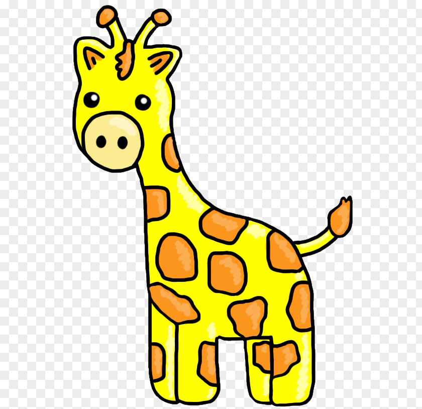 Giraffe Terrestrial Animal Line Wildlife Clip Art PNG