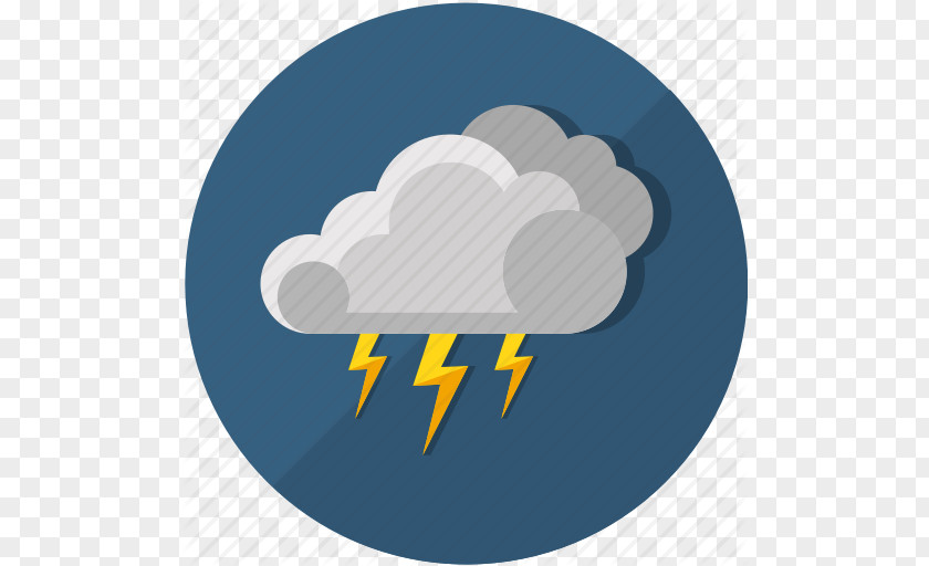Icon Thunderstorm Symbol Rain Cloud Meteorology PNG