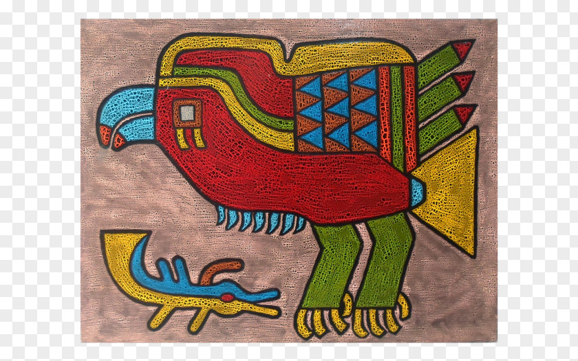 Nazca Lines Modern Art Painting PNG