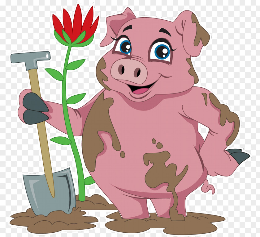 Pig Snout Character Clip Art PNG