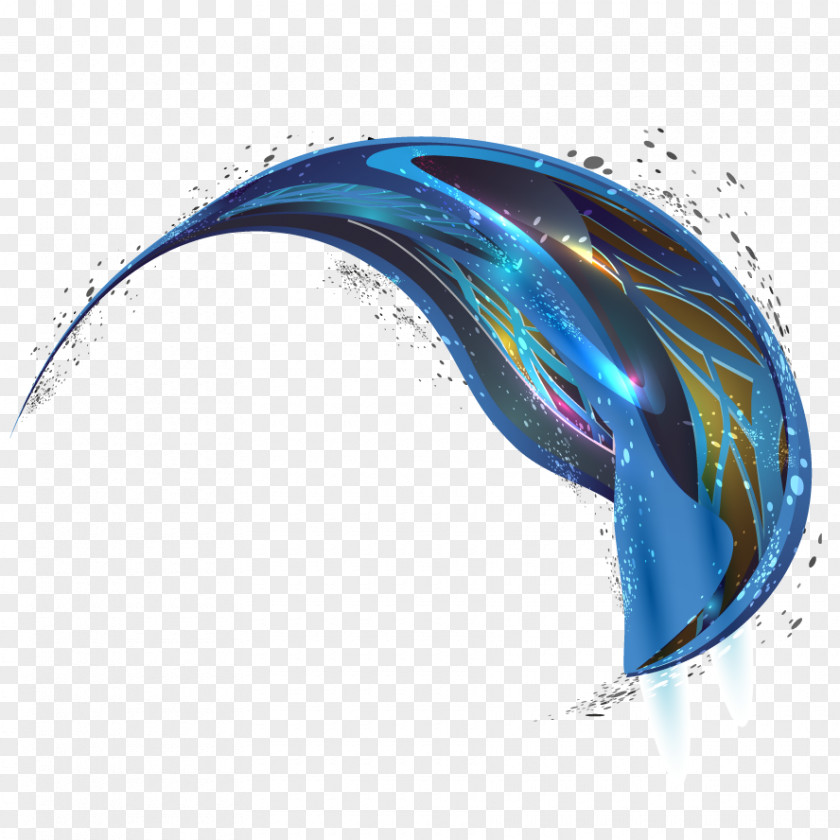 Vector Arc Halo Blue PNG