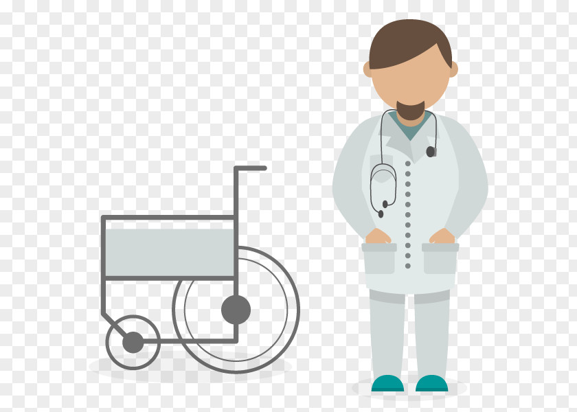 Vector Doctor With A Wheelchair Physician Cartoon Medicine Nurse PNG