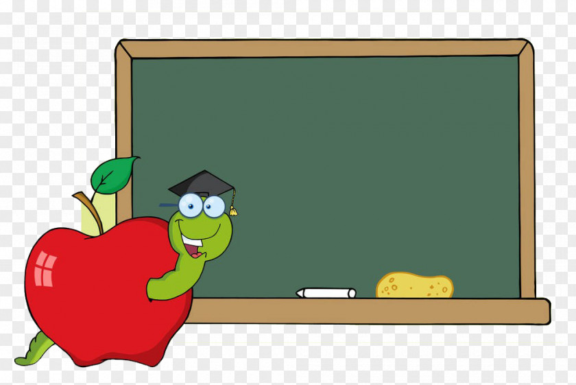 Blackboard Before The Apple Snake Student School Teacher Royalty-free Clip Art PNG