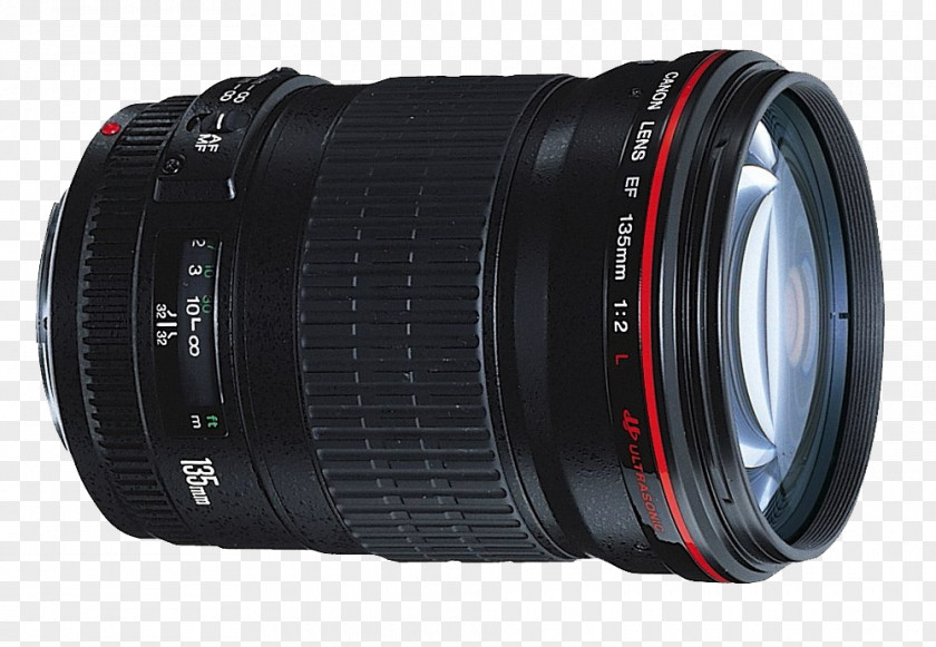 Camera Lens Canon EF Mount EOS 135mm F/2 L USM PNG