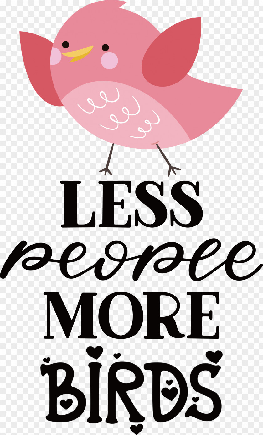 Less People More Birds PNG