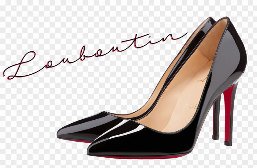 Louboutin Court Shoe Patent Leather Boot Size PNG