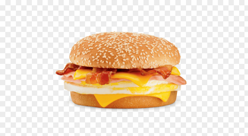 Breakfast Cheeseburger Fast Food Whopper Sandwich Ham And Cheese PNG