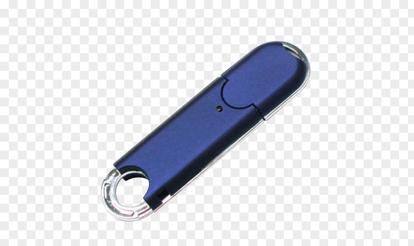 Card Shape Pendrive USB Flash Drives Product Design Cobalt Blue Electronics Accessory PNG