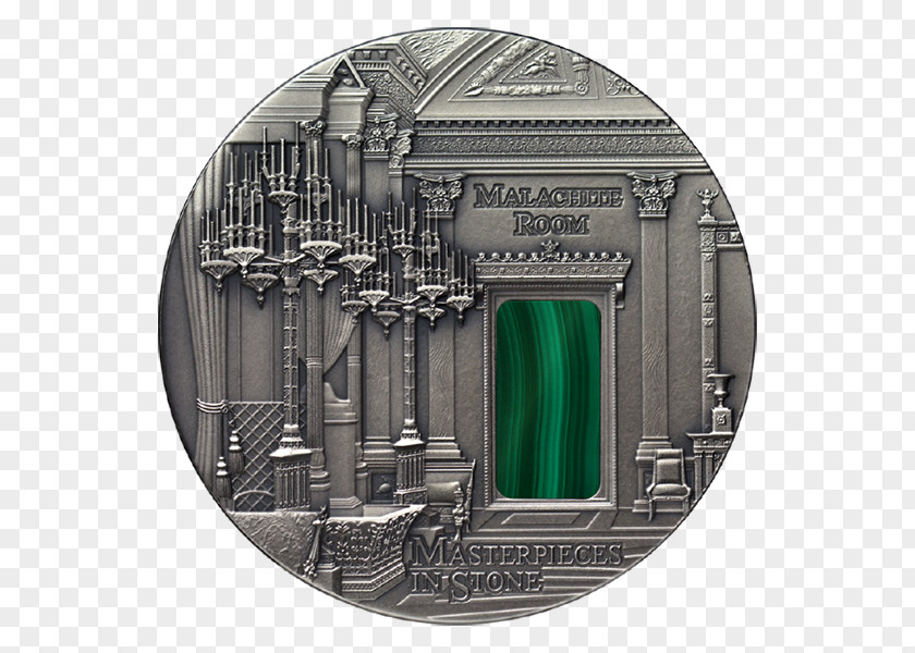 Coin Silver Malachite Room Of The Winter Palace Proof Coinage PNG