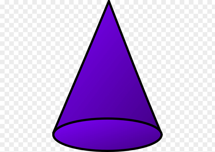 Cone Shape Cliparts Triangle Area Purple PNG