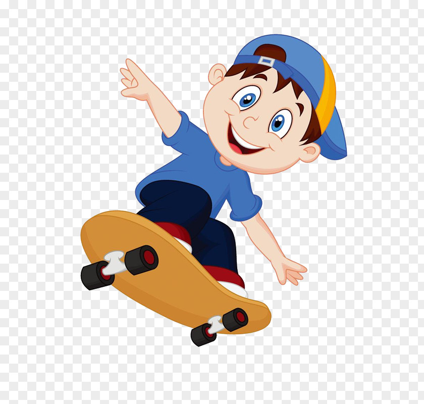 Happy Boy Stock Photography Clip Art Skateboard Illustration PNG