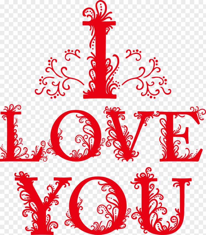 I Love You WordArt Icon PNG