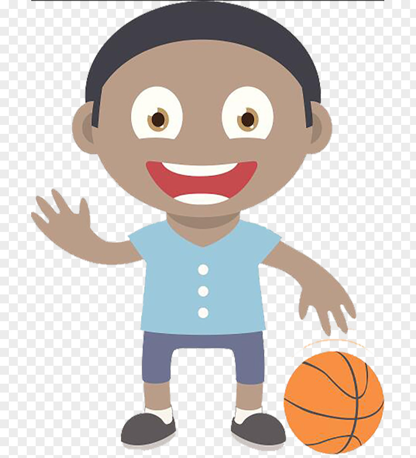 Hand Painted Goodbye Basketball Cartoon Illustration PNG