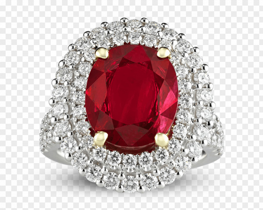 Ruby Ring Carat Diamond Jewellery PNG