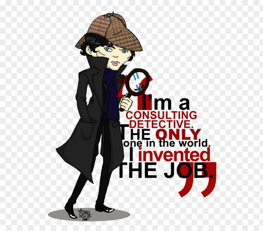 Sherlock Holmes Hat Human Behavior Poster Cartoon Character PNG