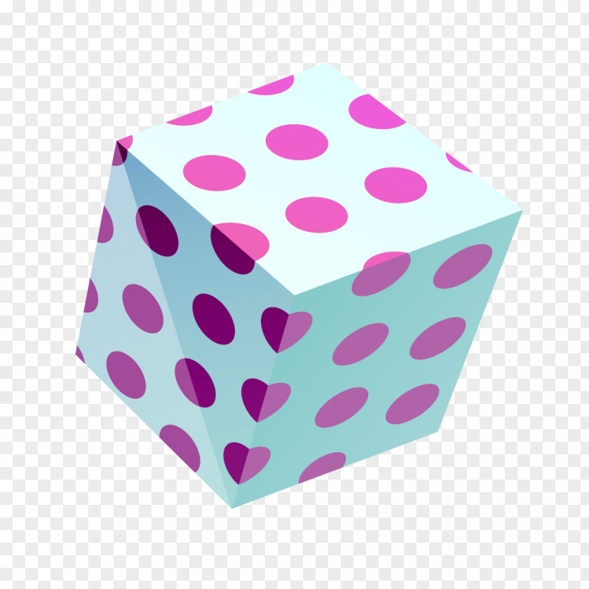 White Dots Stereoscopic Cubes Cube Solid Geometry Circle PNG