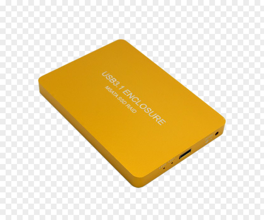 Yellow Mobile Hard Disk 2t Drive Portable Storage Device Icon PNG