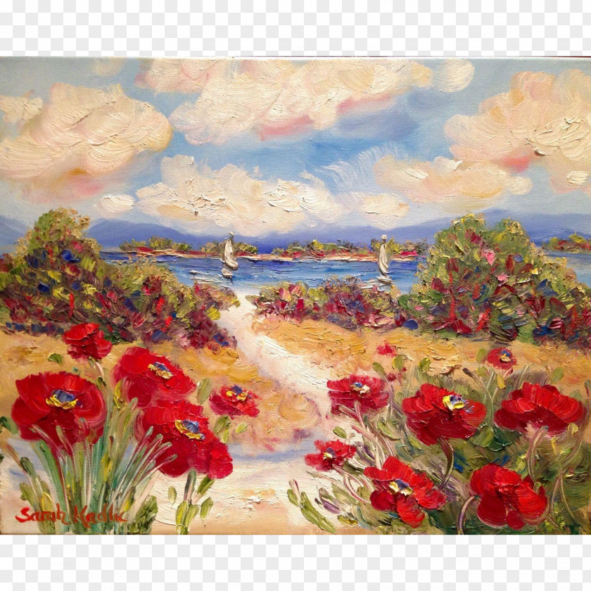 Painting Watercolor Acrylic Paint Meadow PNG