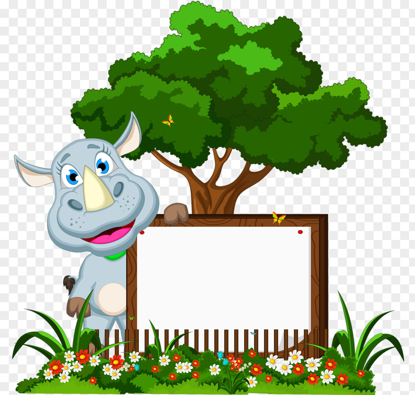 Rhino Poster Exhibition Cartoon Royalty-free Illustration PNG