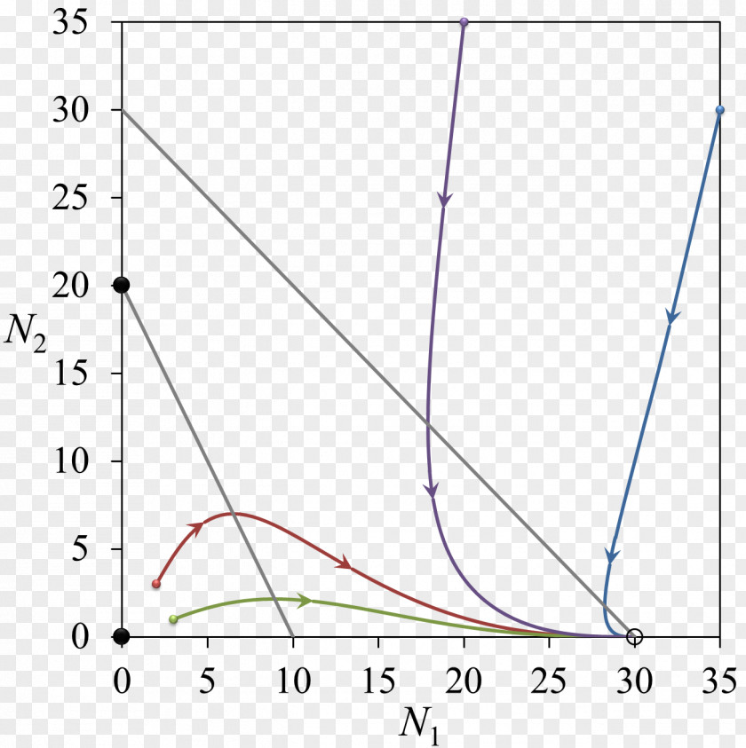 1. Competitive Lotka–Volterra Equations Competition Phase Space PNG