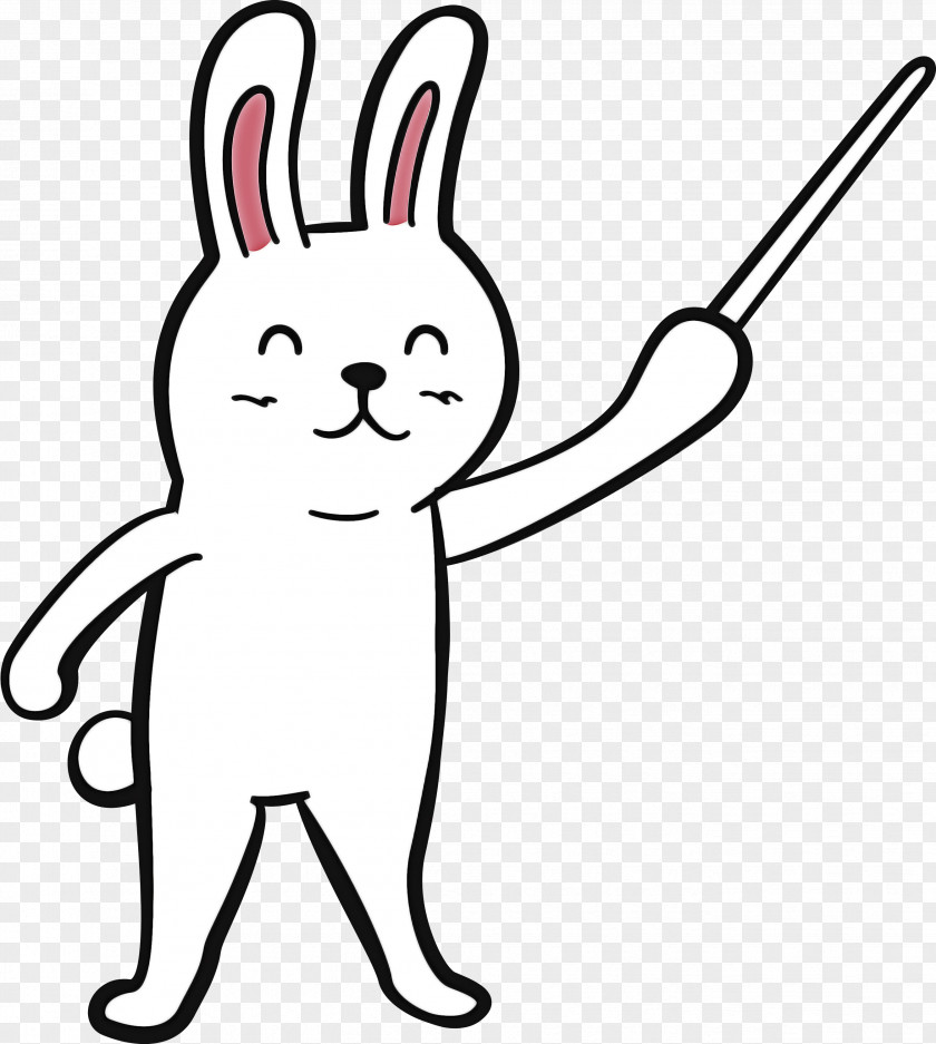 Hares Line Art Whiskers Meter PNG
