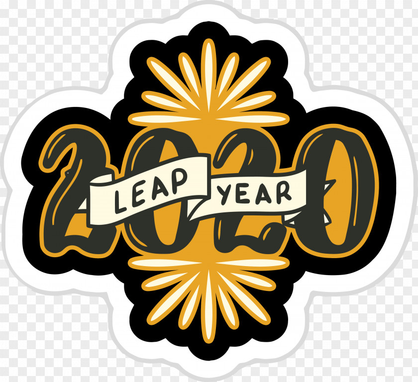 Symbol Label 2020 Leap Year PNG