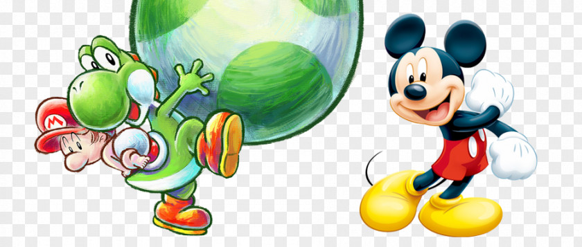 Yoshi's New Island Mickey Mouse Minnie Donald Duck Oswald The Lucky Rabbit Walt Disney Company PNG