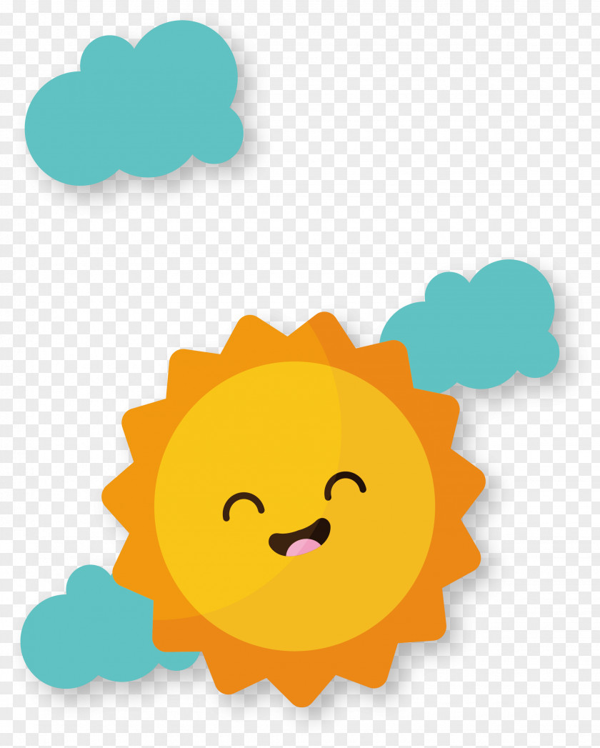 Cartoon Smiling Sun Euclidean Vector Adobe Illustrator Computer File PNG