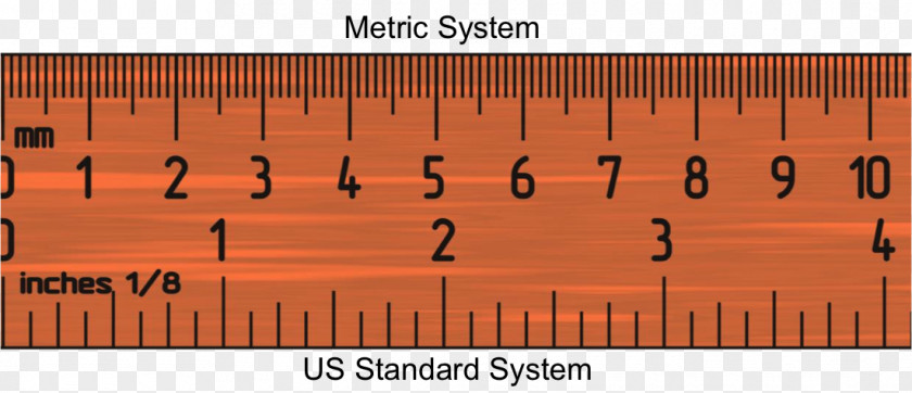 Height Scale Ruler Inch Metric System Measurement Millimeter PNG