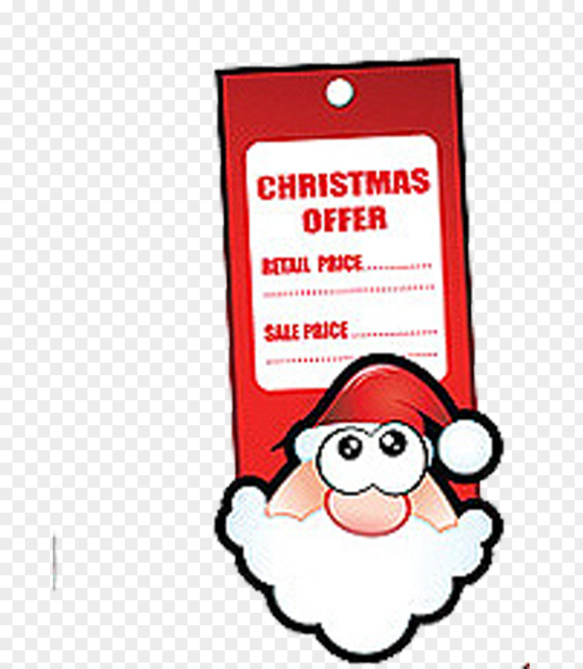 Santa Label Claus Christmas Sticker PNG