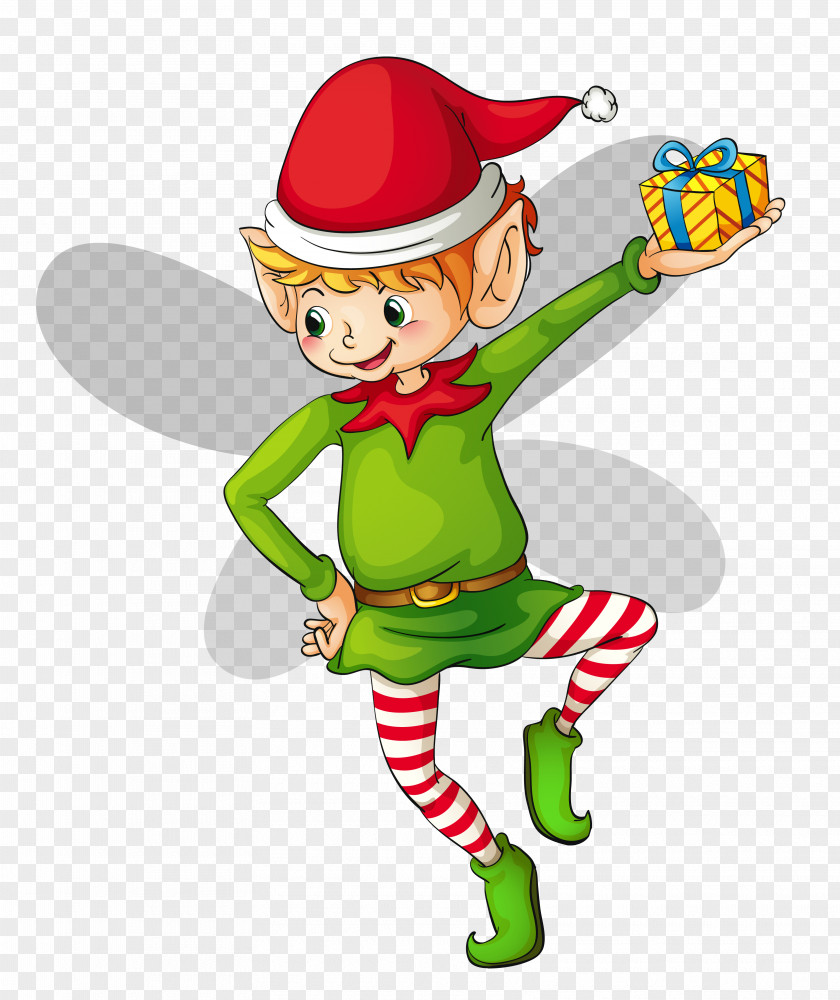 Christmas Cute Elf Clipart The On Shelf Santa Claus Clip Art PNG