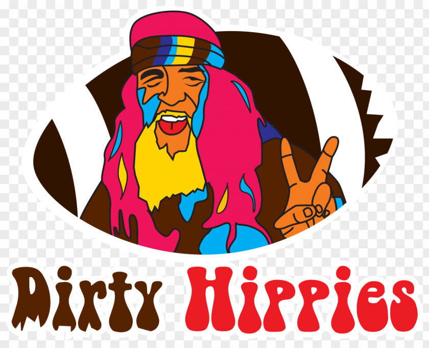 Hippie T-shirt Logo Fantasy Football Tie-dye PNG