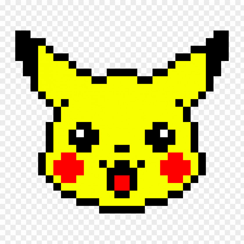 Pikachu Pixel Art Blocksworld Drawing PNG