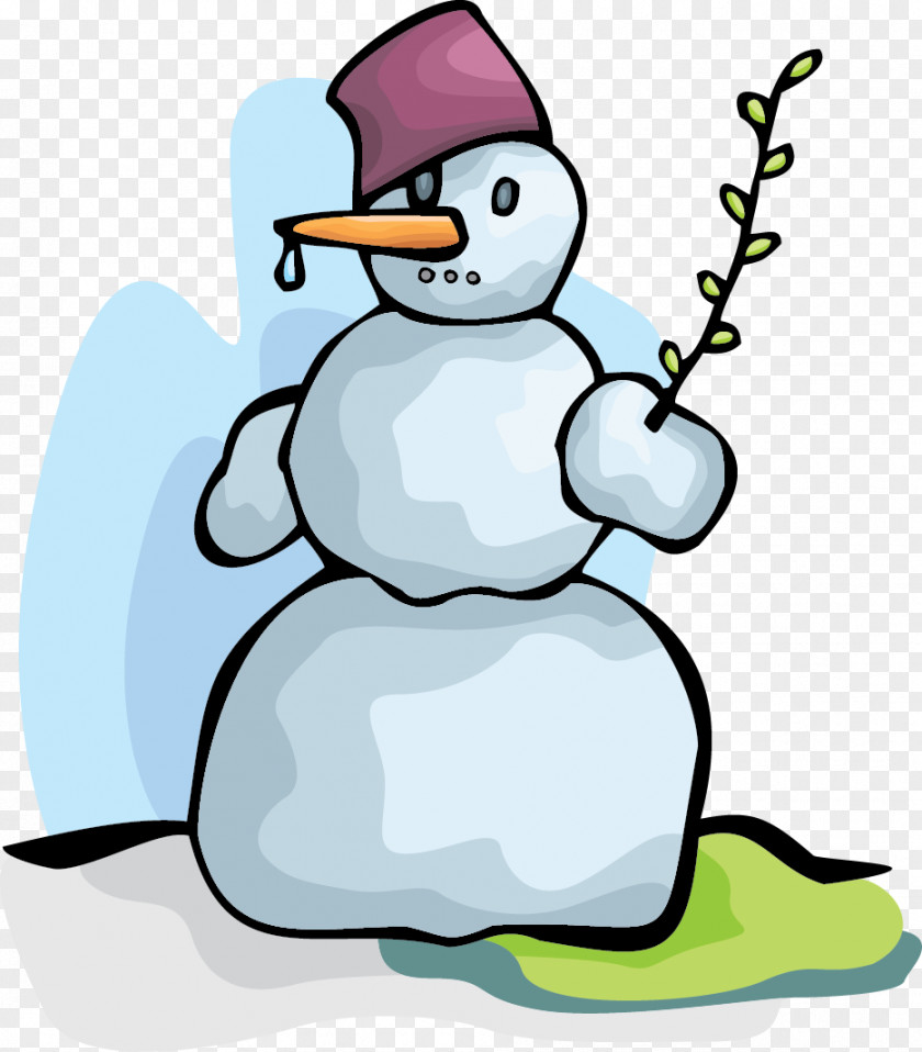 Vector Snowman Winter Cartoon Clip Art PNG
