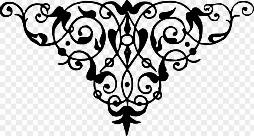 Floral Ornament Clip Art PNG