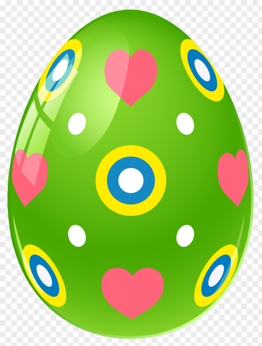 Green Easter Egg With Hearts Clipart Picture Bunny Clip Art PNG