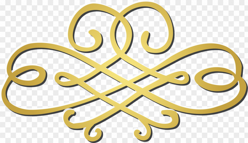 Hand Painted Gold Pattern PNG