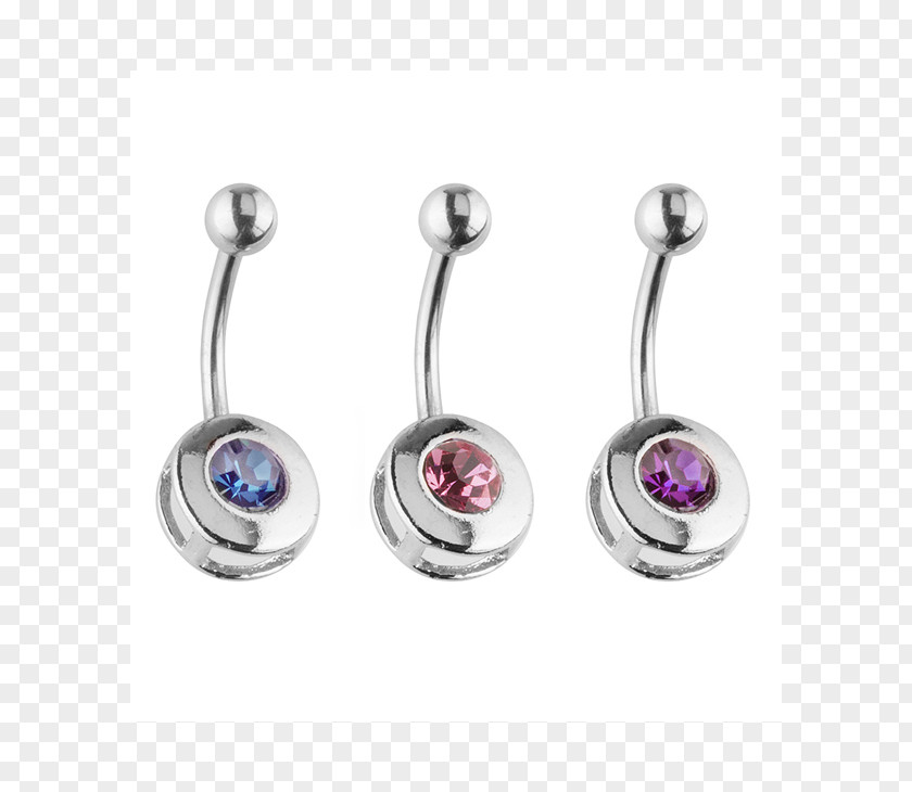 Jewellery Earring Body Surgical Stainless Steel Gemstone PNG