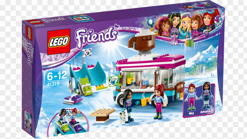 Lego Minifigures Ninjago LEGO 41319 Friends Snow Resort Hot Chocolate Van Toy 41340 Friendship House PNG