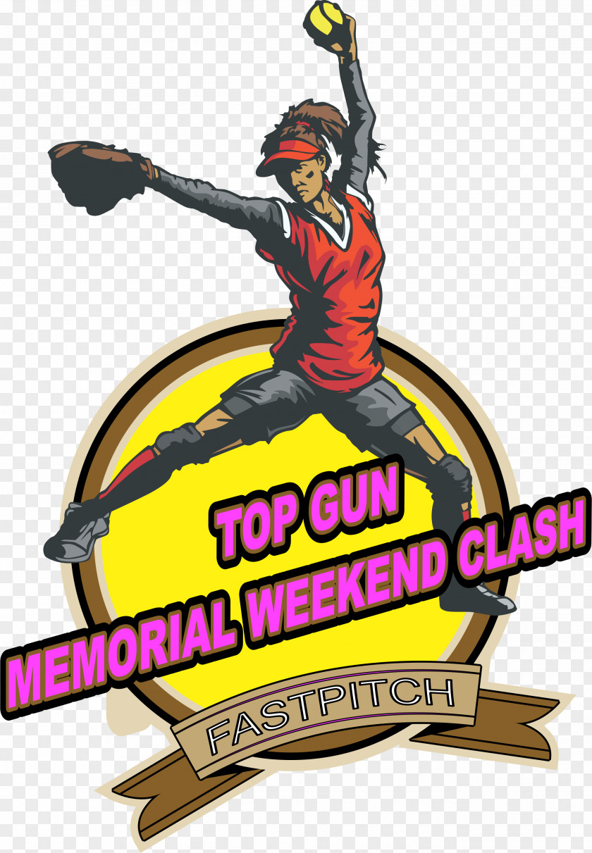 Memorial Weekend Pitcher Softball Clip Art PNG