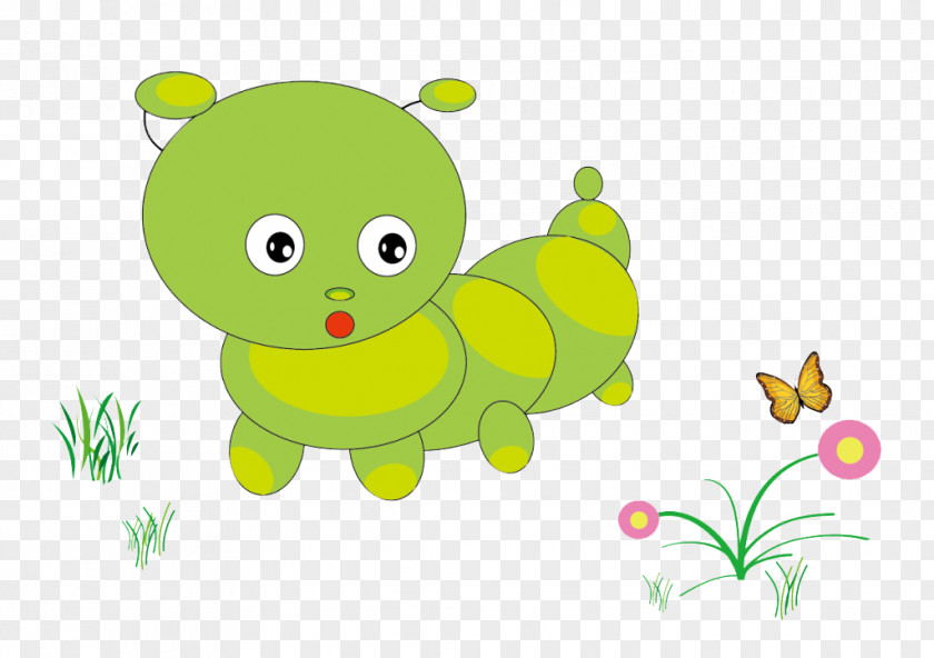 Meng A Cartoon Caterpillar Download PNG