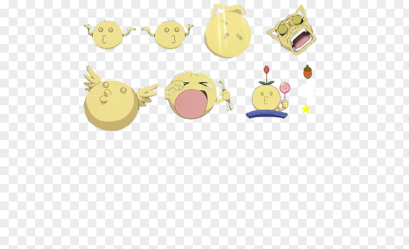 Steamed Smiley Material Body Jewellery PNG