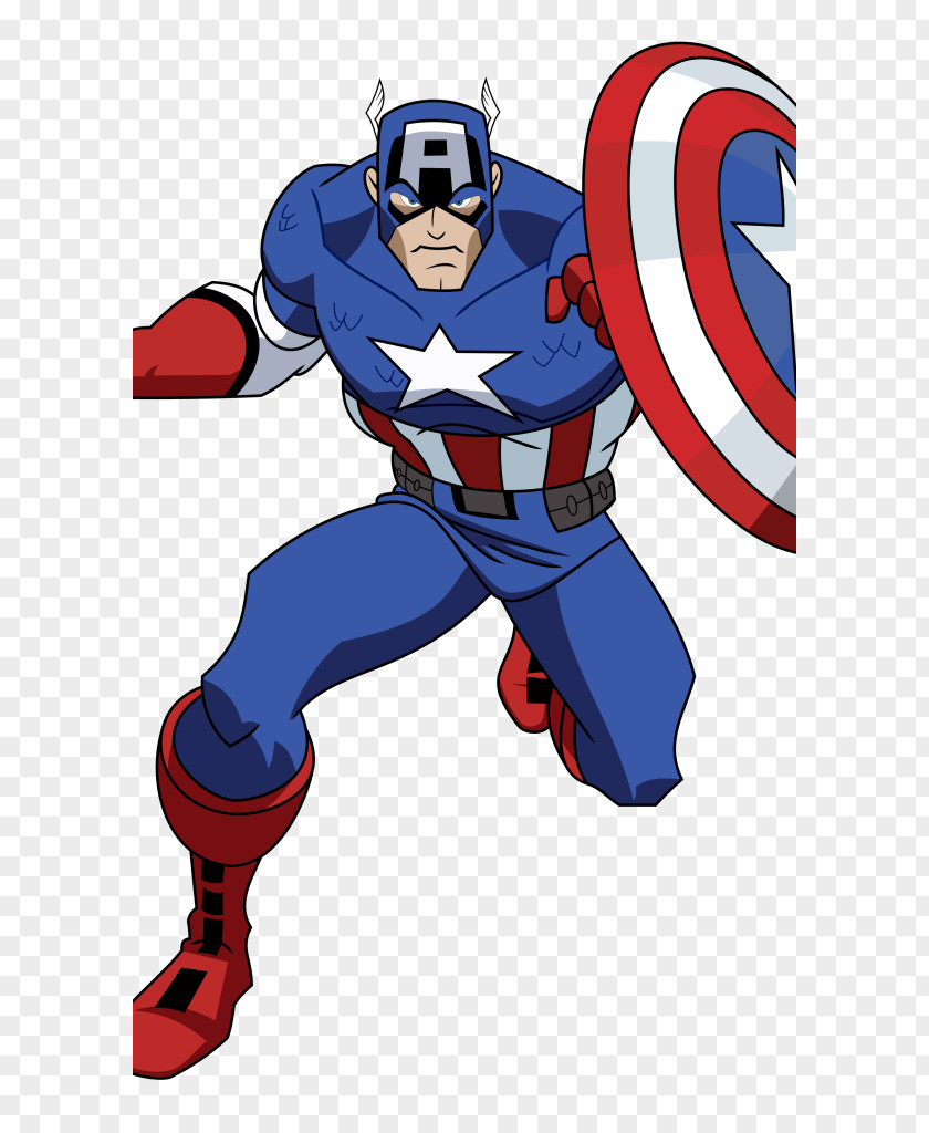 Superhero Cartoon Captain America Marvel Avengers Assemble Drawing Clip Art PNG