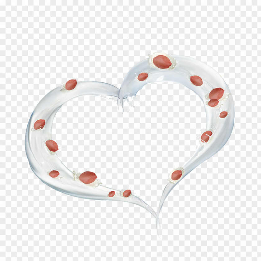 Heart-shaped Milk Heart PNG
